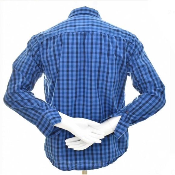 Five Four Button Up Shirt Dark Blue/Blue Men's XL - Picture 3 of 4